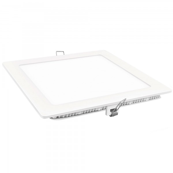 Downlight led cuadrado blanco  9w.cal.