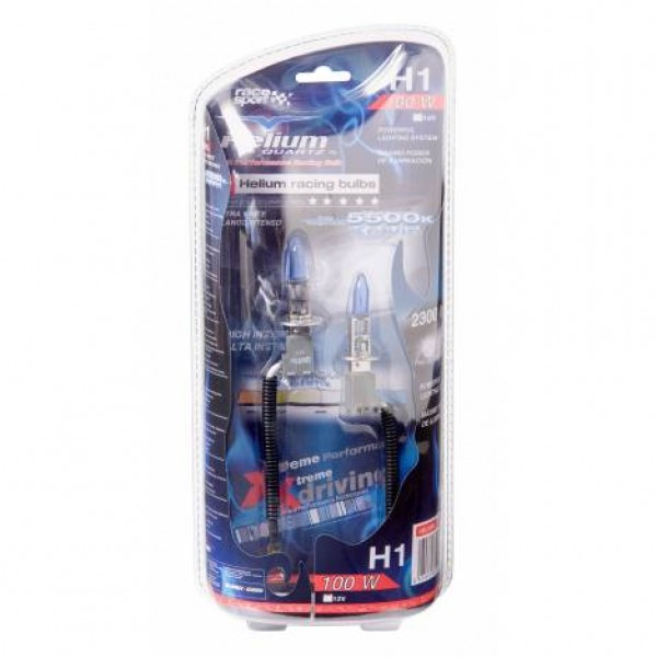 Estuche bombilla "helium quartz" h1 12v 100w. 2ud