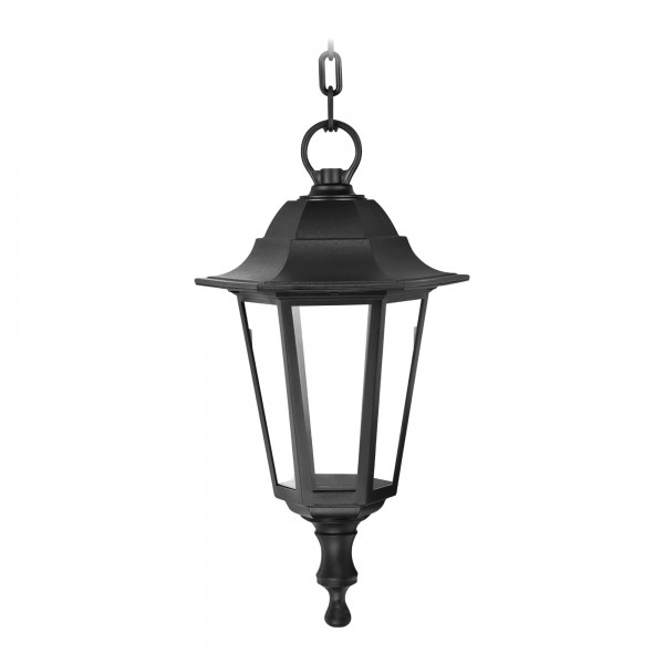 Aplique negro exter.colgante ip44 e-27